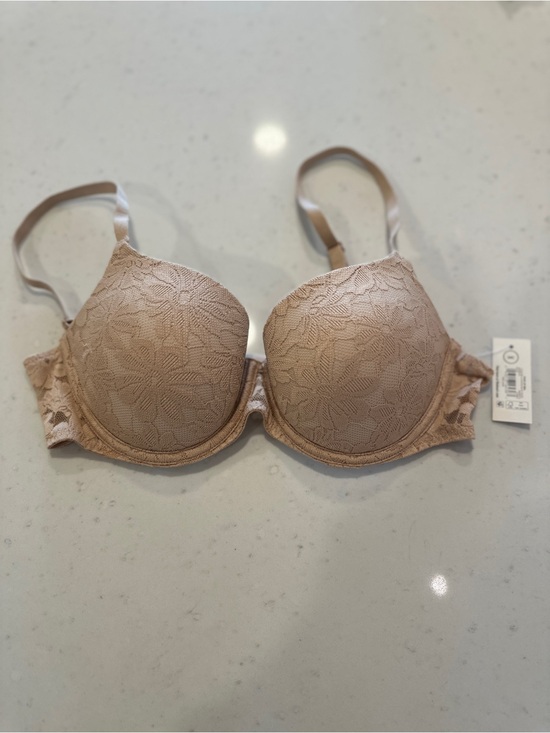 Other - NWT Nude Tan Lace Push-up Bra Size 34C